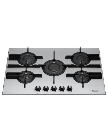 Hotpoint PK 755D GH E X HA piano cottura Acciaio inossidabile Da incasso Gas 5 Fornello(i)