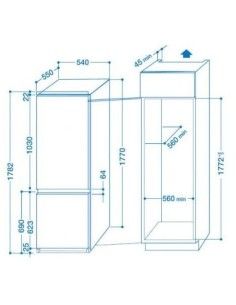 Indesit IN CB 31 AA V frigorifero con congelatore Libera installazione 254 L Bianco 2