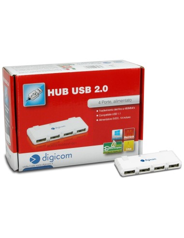Digicom HUSB20P-G01 480 Mbit s Bianco