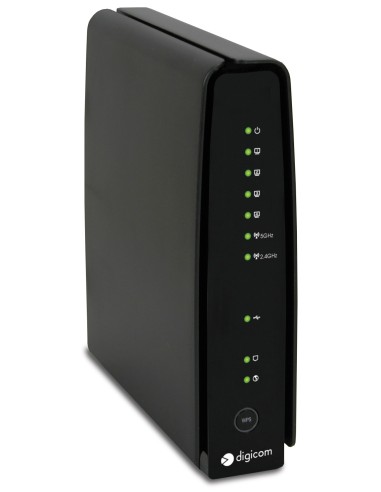 Digicom RAW750-A04 router wireless Gigabit Ethernet Dual-band (2.4 GHz 5 GHz) 4G Nero