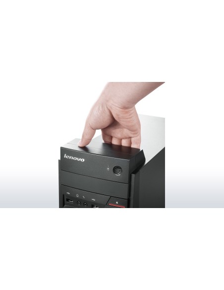 Lenovo ThinkCentre E50-00 DDR3-SDRAM J2900 Mini Tower Intel® Pentium® 4 GB 500 GB HDD Windows 7 Professional PC Nero