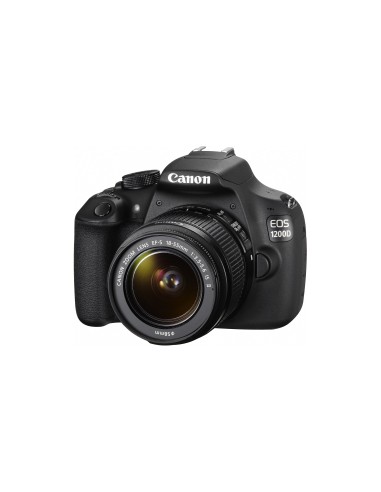Canon EOS 1200D + EF-S 18-55mm Kit fotocamere SLR 18 MP CMOS 5184 x 3456 Pixel Nero