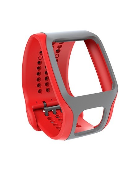 TomTom Cinturino regolabile - Cardio (Rosso Grigio)