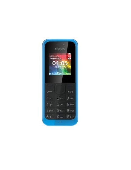 Microsoft 105 Dual SIM 3,56 cm (1.4") 69,6 g Blu