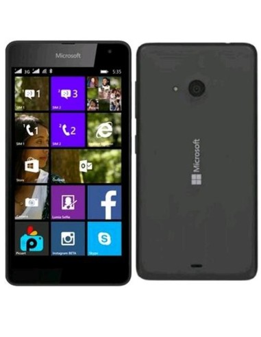 Microsoft Lumia 535 Dual SIM 12,7 cm (5") Doppia SIM Windows Phone 8.1 3G Micro-USB 1 GB 8 GB 1905 mAh Nero