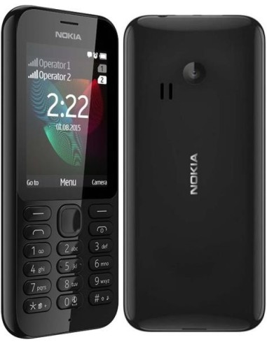 Microsoft 222 Dual SIM 6,1 cm (2.4") 79 g Nero