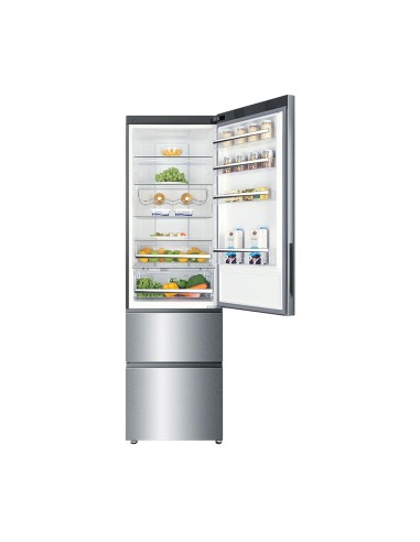 Haier A2FE737CXJ frigorifero con congelatore Libera installazione 369 L Acciaio inossidabile