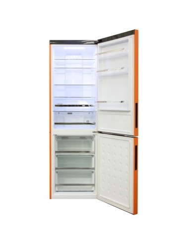 Haier C2FE636COJ frigorifero con congelatore Libera installazione 352 L Arancione