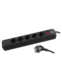 Ewent EW3951 protezione da sovraccarico Nero 5 presa(e) AC 1,5 m 2