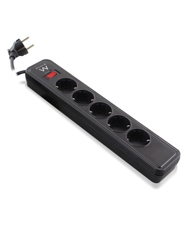 Ewent EW3951 protezione da sovraccarico Nero 5 presa(e) AC 1,5 m