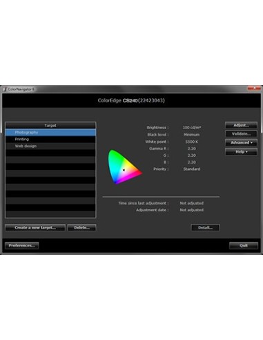 EIZO CS240-BK Monitor PC 61,2 cm (24.1") 1920 x 1200 Pixel Full HD LED Nero