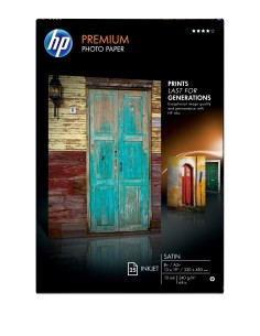 HP Premium Satin 25 sht A3+ 330 x 483 mm (13 x 19 in) carta fotografica Bianco Satinata