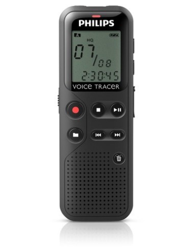 Philips DVT1100 dittafono Memoria interna Nero