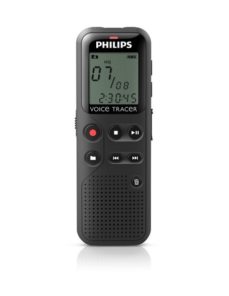 Philips DVT1100 dittafono Memoria interna Nero