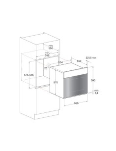 Hotpoint FK 103E 0 X HA forno 59 L 2800 W A Nero, Acciaio inossidabile 2
