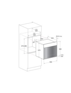 Hotpoint FK 89EL 0 X HA forno 59 L 2800 W A Nero, Acciaio inossidabile 2