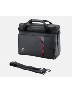 Fujitsu Prestige Top Case 16 borsa per notebook 39,6 cm (15.6") Valigetta ventiquattrore Nero, Rosso