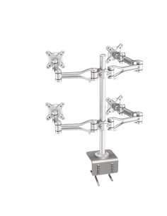 Neomounts by Newstar FPMA-D1030D-4 supporto da tavolo per Tv a schermo piatto 61 cm (24") Argento 2
