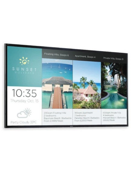 Sony FW-75X8570C visualizzatore di messaggi Pannello piatto per segnaletica digitale 189,2 cm (74.5") LED Wi-Fi 435 cd m² 4K