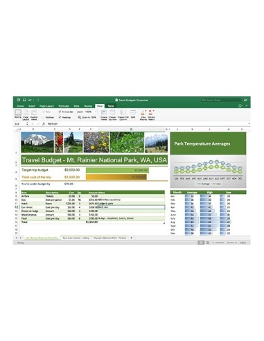 Microsoft Office Mac Home Student 2016 1 licenza e ITA