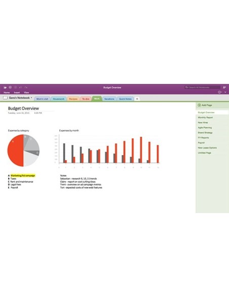 Microsoft Office Mac Home Student 2016 1 licenza e ITA