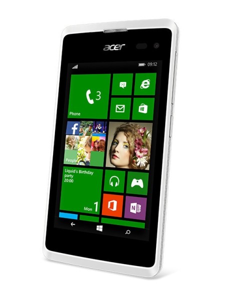 Acer Liquid M220 10,2 cm (4") Doppia SIM Windows Phone 8.1 3G 0,5 GB 4 GB Bianco