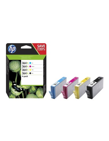 HP 364XL cartuccia d'inchiostro 4 pz Originale Resa elevata (XL) Nero, Ciano, Magenta, Giallo