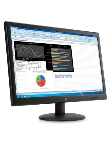HP V241p 59,9 cm (23.6") 1920 x 1080 Pixel Full HD Nero