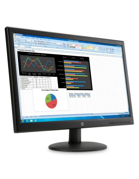 HP V241p 59,9 cm (23.6") 1920 x 1080 Pixel Full HD Nero