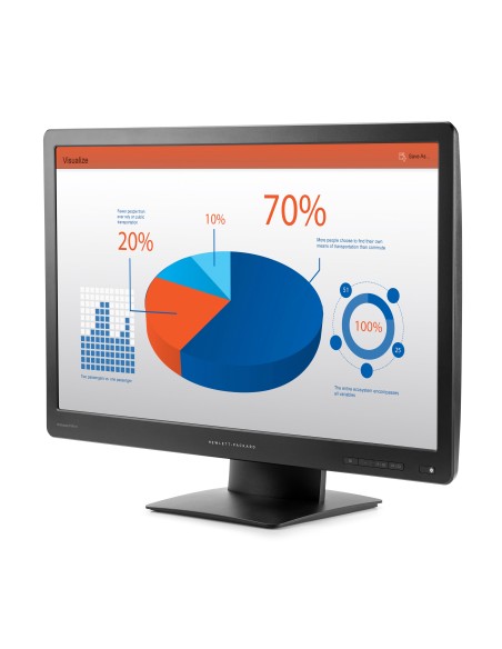 HP ProDisplay P242va 61 cm (24") 1920 x 1080 Pixel Full HD Nero