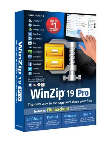 Corel WinZip 19 Pro, Upgr Lic ML 100-199 Multilingua
