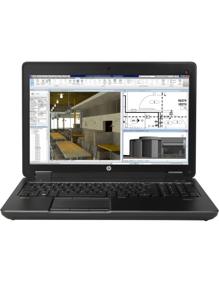 HP ZBook 15 G2 Workstation mobile 39,6 cm (15.6") Full HD Intel® Core™ i7 8 GB DDR3L-SDRAM 256 GB SSD NVIDIA® Quadro® K2100M