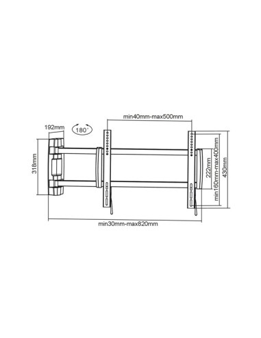 Multibrackets 7 350 022 736 207 119,4 cm (47") Bianco