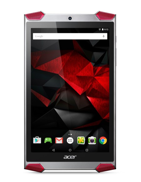 Acer Predator GT-810-18VH 32 GB 20,3 cm (8") Intel Atom® 2 GB Wi-Fi 4 (802.11n) Android Alluminio, Nero, Rosso