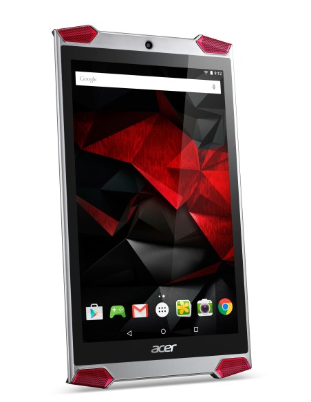 Acer Predator GT-810-18VH 32 GB 20,3 cm (8") Intel Atom® 2 GB Wi-Fi 4 (802.11n) Android Alluminio, Nero, Rosso