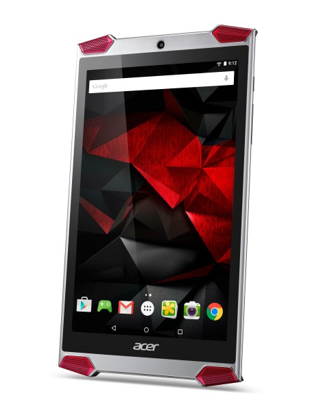 Acer Predator GT-810-18VH 32 GB 20,3 cm (8") Intel Atom® 2 GB Wi-Fi 4 (802.11n) Android Alluminio, Nero, Rosso