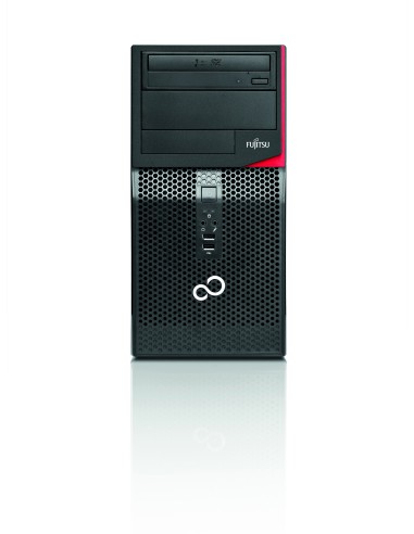 Fujitsu ESPRIMO P556 DDR4-SDRAM G4500 Micro Tower Intel® Pentium® G 8 GB 1000 GB HDD Windows 7 Professional PC Nero, Rosso