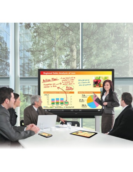 Sharp PN-70TA3 monitor touch screen 177,8 cm (70") 1920 x 1080 Pixel Multi-touch Multi utente Nero