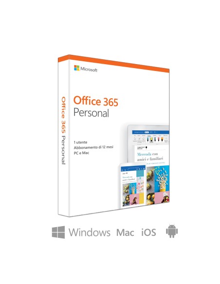 Microsoft Office 365 Personal 1 licenza e 1 anno i ITA