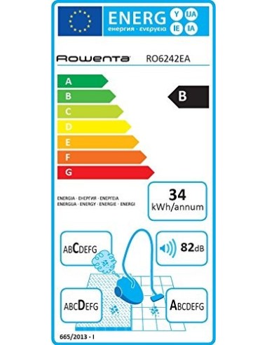 Rowenta RO6242EA aspirapolvere a traino 2,75 L A cilindro Secco 1000 W Senza sacchetto