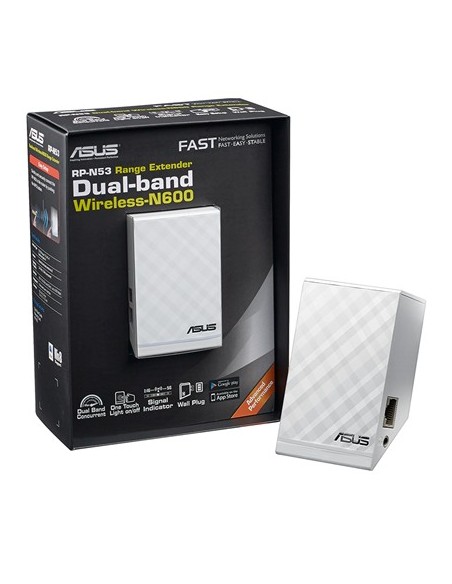 ASUS RP-N53 moltiplicatore di rete Ricevitore e trasmettitore di rete Bianco