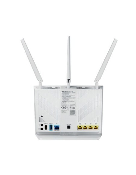 ASUS RT-AC68U router wireless Gigabit Ethernet Dual-band (2.4 GHz 5 GHz) 4G Bianco