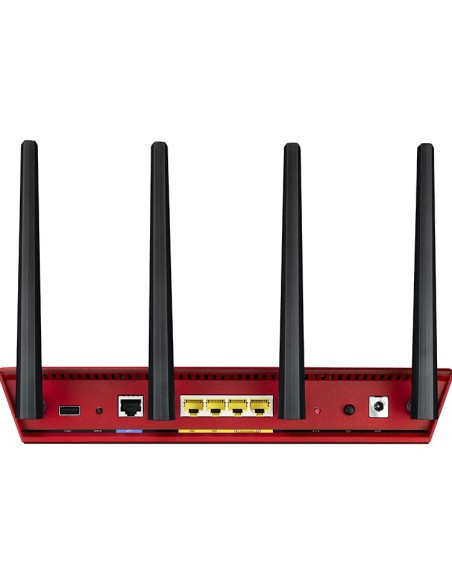 ASUS RT-AC87U router wireless Gigabit Ethernet Dual-band (2.4 GHz 5 GHz) 4G Rosso
