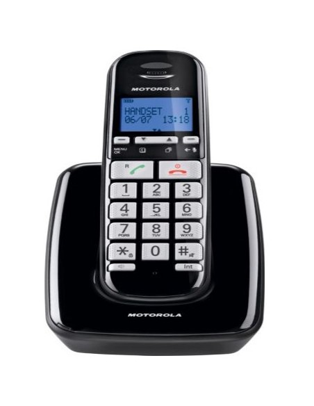 Motorola S3001 Telefono DECT Identificatore di chiamata Nero, Argento