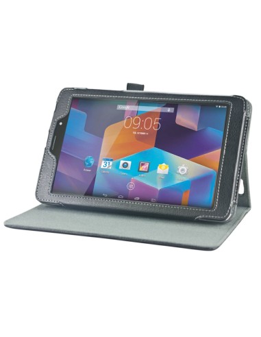 Hannspree 80-00000000G839 custodia per tablet 20,3 cm (8") Custodia a libro Nero