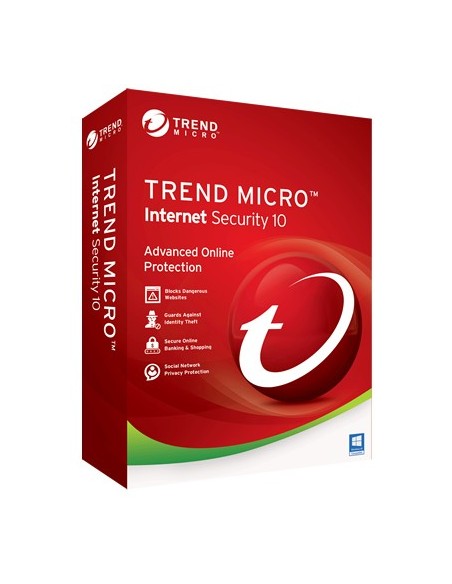 Trend Micro Internet Security 10 Multilingua 3 licenza e 1 anno i