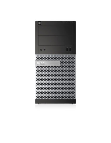 DELL OptiPlex 3020 DDR3-SDRAM G3250 Mini Tower Intel® Pentium® G 4 GB 500 GB HDD Windows 7 Professional PC Nero, Argento
