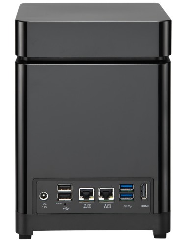 QNAP TS-453mini NAS Collegamento ethernet LAN Nero