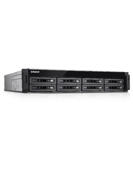 QNAP TS-EC880U-RP server NAS e di archiviazione Armadio (2U) Collegamento ethernet LAN Nero, Grigio