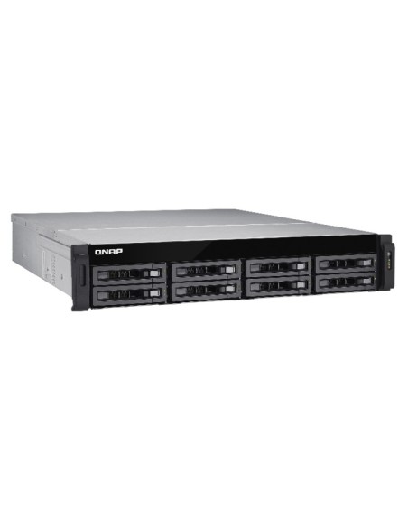 QNAP TS-EC880U-RP server NAS e di archiviazione Armadio (2U) Collegamento ethernet LAN Nero, Grigio